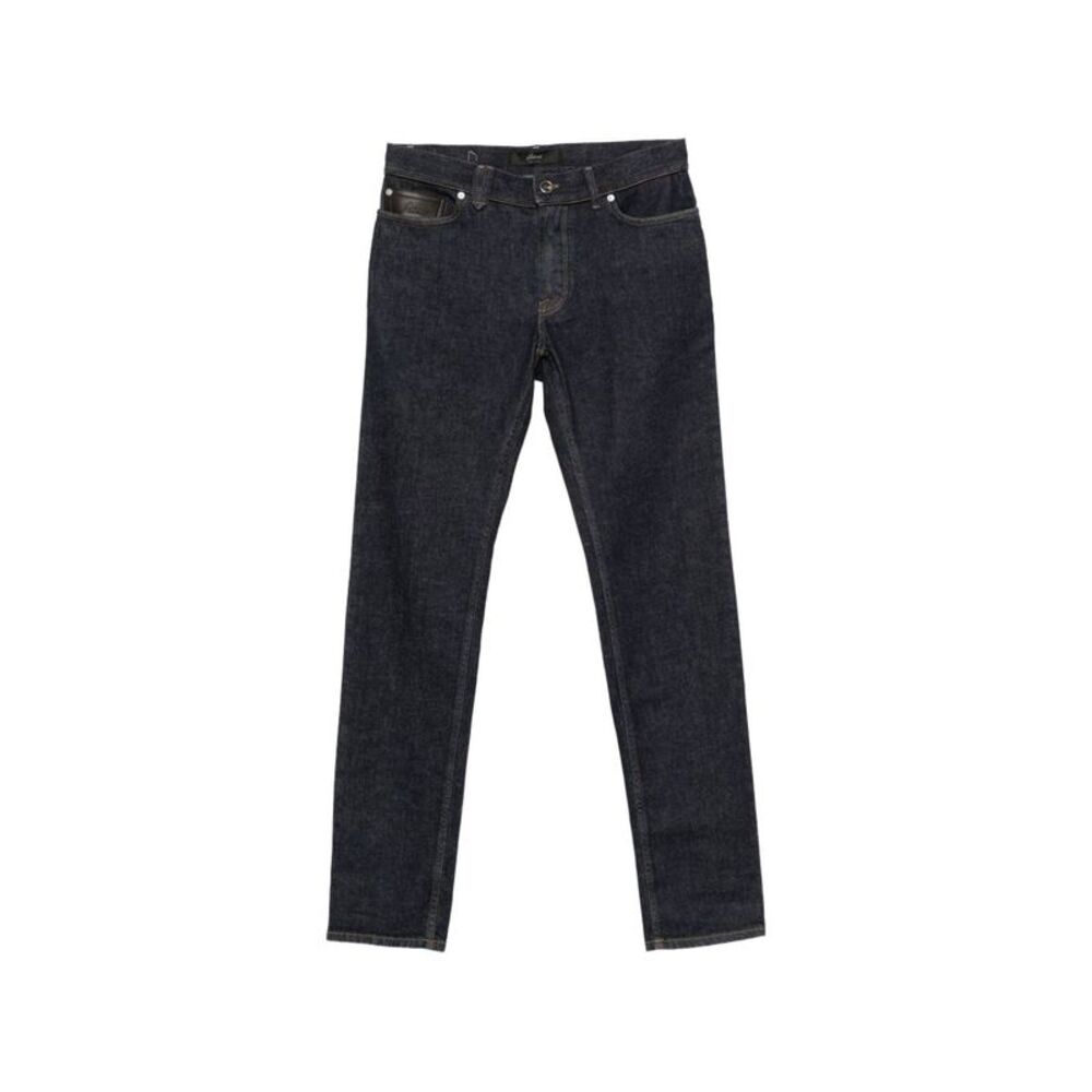 Brioni Men Cotton And Cashmere Denim Jeans
